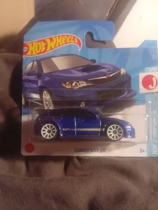 Coche Hot Wheels Subaru WRX STI Azul