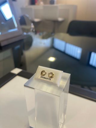 Pendientes Diamante Oro 18K