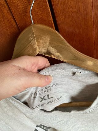 Camiseta Gris Primark Talla XL