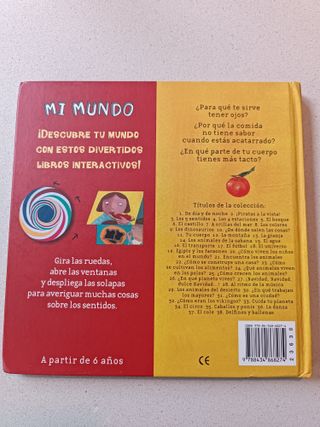 Libro infantil interactivo Mi mundo:los 5 sentidos