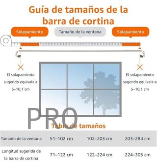 Amazon Basics Barra de cortina extensible