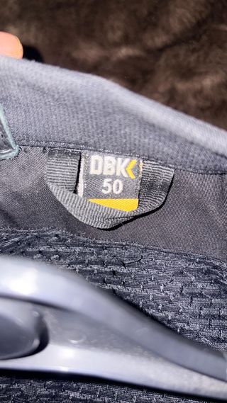 Chaqueta Moto Cuero DBK Negra y Amarilla