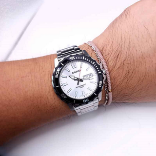Orologio Casio Argento Bianco