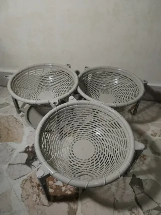 Scaffale portaoggetti 3 ripiani grigio