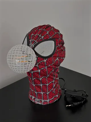 Lámpara Cabeza Spider-Man Bombilla Vintage
