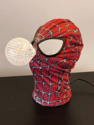 Lámpara Cabeza Spider-Man Bombilla Vintage