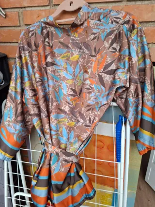 Kimono corto estampado