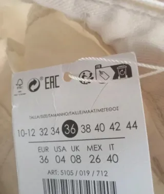 Bershka Cargo Donna colore Panna