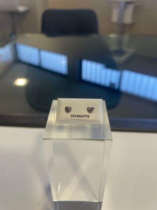 PendientesDiamante Oro Blanco 18K