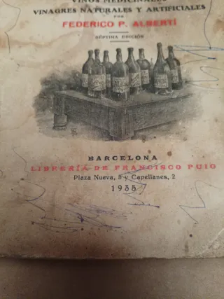 Libro enología antiguo