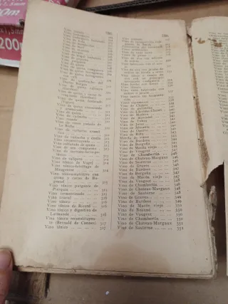 Libro enología antiguo