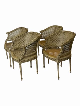 4 Sillas Estilo Francés Luis XVI ,