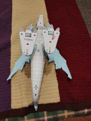 Juguete Dragón Grande Azul. Mecánico. ANDADOR.