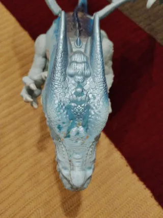 Juguete Dragón Grande Azul. Mecánico. ANDADOR.