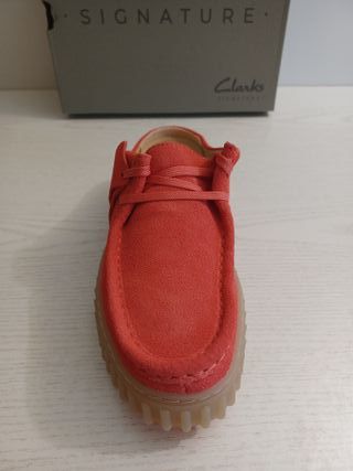 Clarks Torhill Mule Zuecos Coral Suede