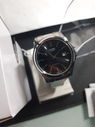 Orologio Casio Analogico Quarzo Argento Nero