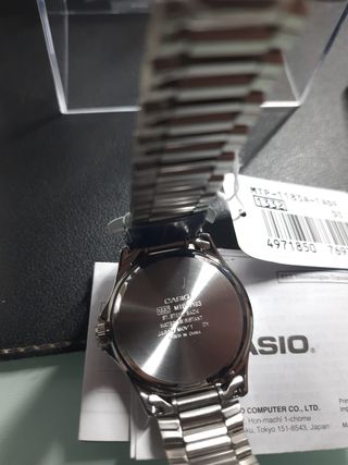 Orologio Casio Analogico Quarzo Argento Nero