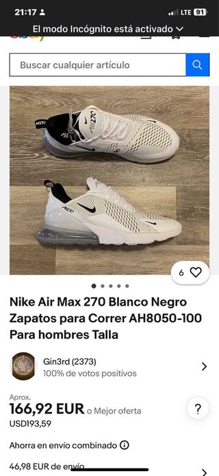 Zapatillas Nike Air Max 270 Talla 43