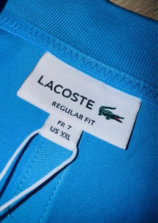 Polo Lacoste Azul Talla XXL