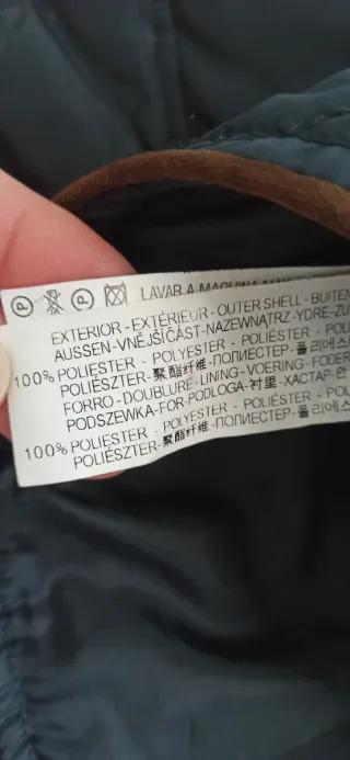 Chaleco Zara Negro y Marrón