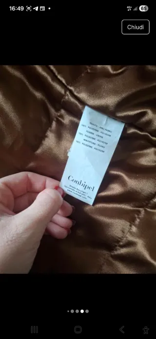 Giubbotto Conbipel cammello