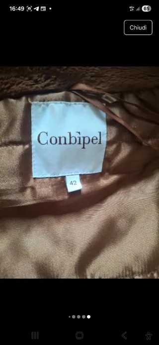 Giubbotto Conbipel cammello