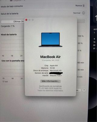 MacBook Air M4 2025 Como Nuevo