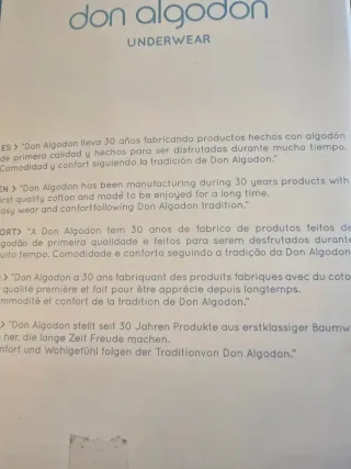 2 Bóxers Don Algodón Nuevos a estrenar.