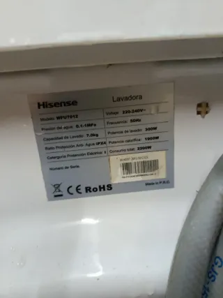 Lavadora Hisense 7Kg