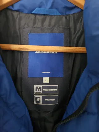 Chaqueta acolchada azul hombre