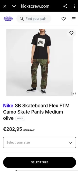 Pantalones Skate Nike SB  Flex Cargo Camuflaje