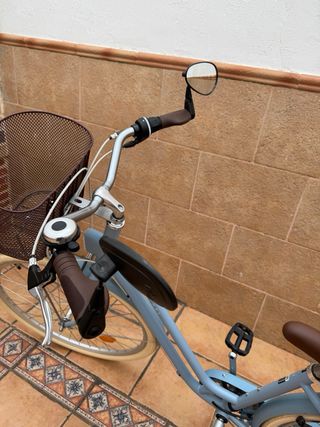 Bicicleta Elops azul con cesta
