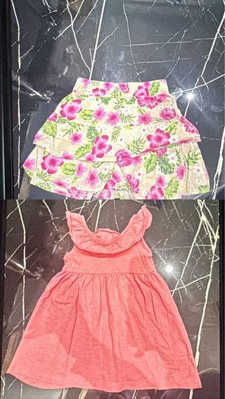 Conjunto Vestido y Falda Estampada