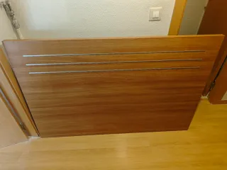 Cabecero de cama madera y metal
