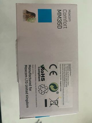 Teléfono Maxcom Comfort MM35D Negro