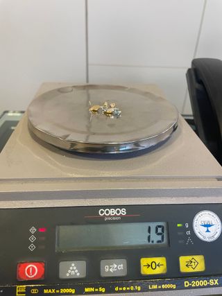 Pendientes Oro 18k con Topacio Azul