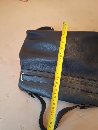 Bolso Piel Massimo Dutti Azul