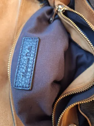 Bolso Piel Massimo Dutti Azul