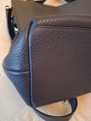 Bolso Piel Massimo Dutti Azul