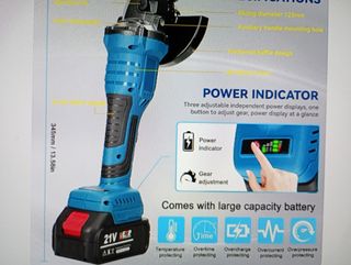 Radial Angular Inalámbrica 125mm Nueva