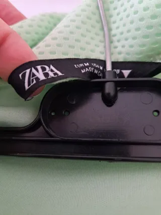 Chaqueta verde crop top cremallera