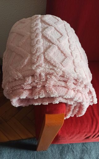 Manta polar rosa 1.50x2m