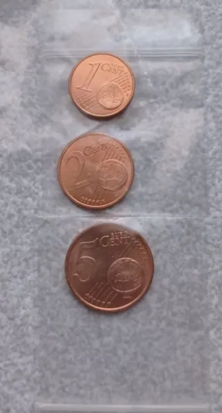 Monaco 1, 2, 5 Céntimos 2001