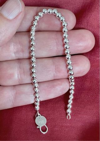 Pulsera Plata 925 Bolitas