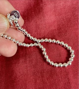 Pulsera Plata 925 Bolitas