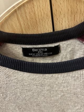 Camiseta mujer Bershka de algodón