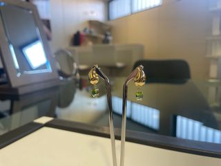 Pendientes Oro 18k Peridoto