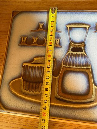 Piastrelle incorniciata Sottopentola vintage