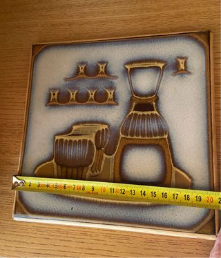 Piastrelle incorniciata Sottopentola vintage