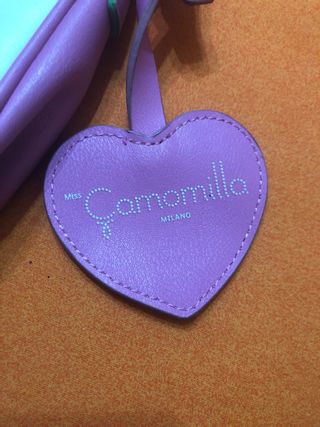 Borsetta a pois rosa e bianca